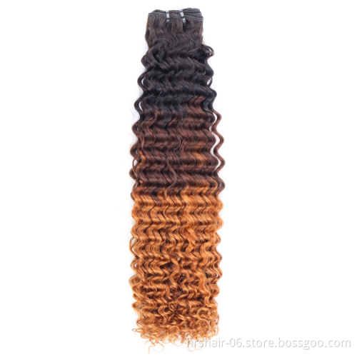 wholesale double drown human hair unprocessed brazilian hair bundles with closure hair extension